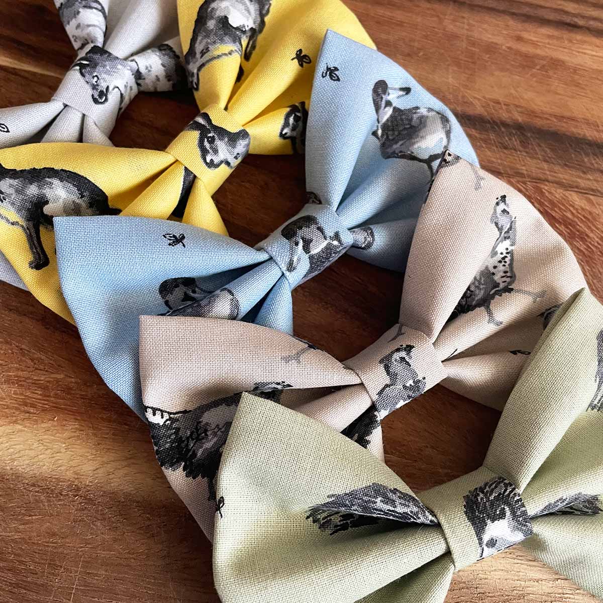 Delilah Duck Blue Dog Bow Tie