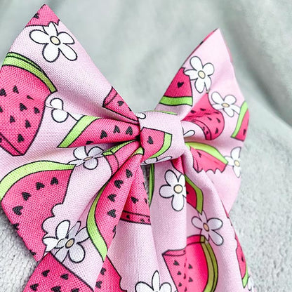 A Slice of Summer Watermelon Dog Bow Tie and Sailor Bow