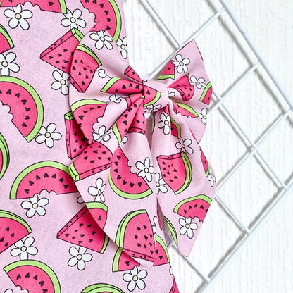 A Slice of Summer Watermelon Dog Bow Tie and Sailor Bow