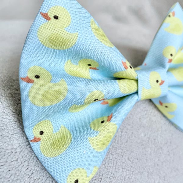 Ducks in a Row Dog Bow Tie