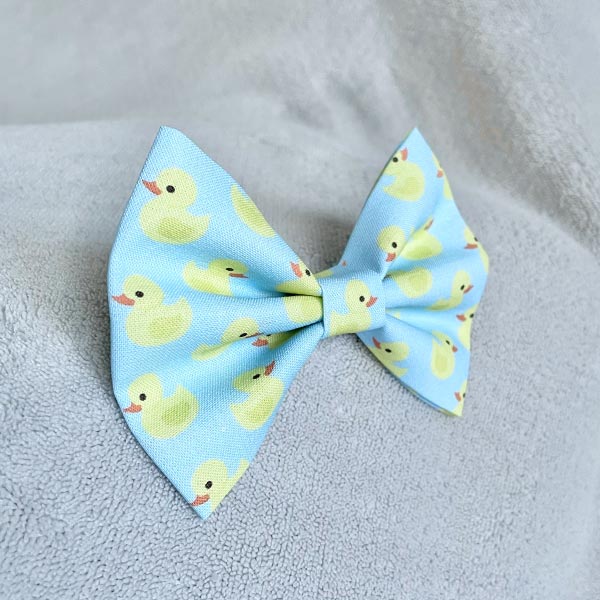 Ducks in a Row Dog Bow Tie