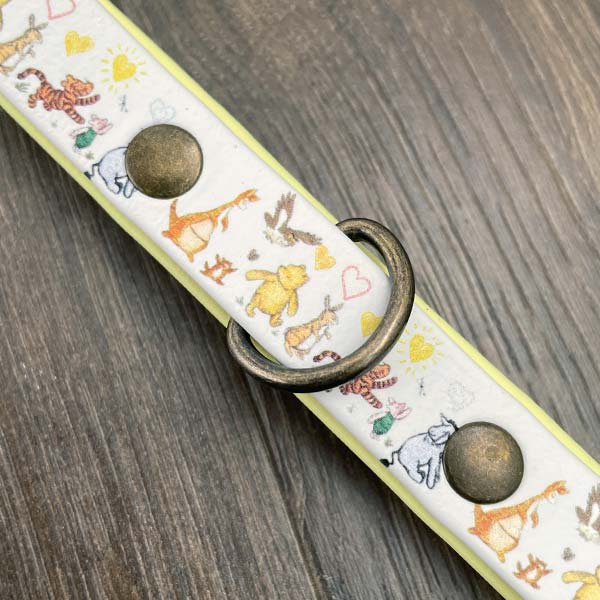 Everyone Needs a Friend Printed Pastel Yellow Dog Collar