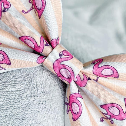 Fancy Flamingos Dog Bow Tie