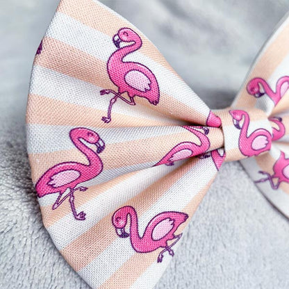 Fancy Flamingos Dog Bow Tie