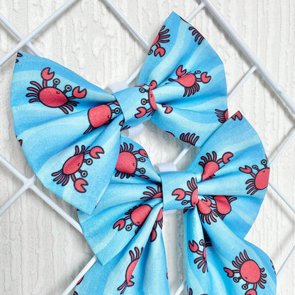 Gone Crabbing Dog Bow Tie and Sailor Bow