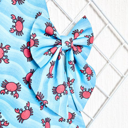 Gone Crabbing Dog Bow Tie and Sailor Bow