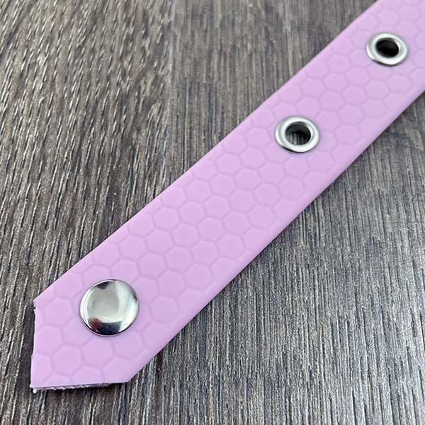 Lilac Pastel Hex Waterproof Dog Collar