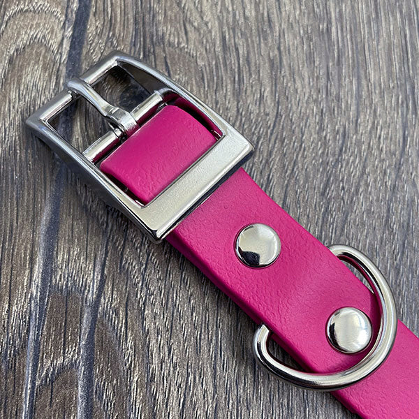 Magenta Pink Waterproof Dog Collar