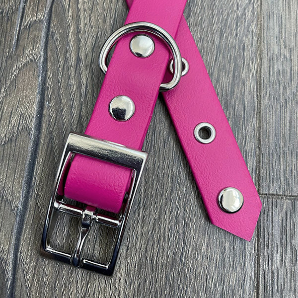 Magenta Pink Waterproof Dog Collar