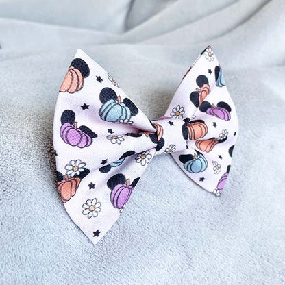 Pumpkin Mice Dog Bow Tie