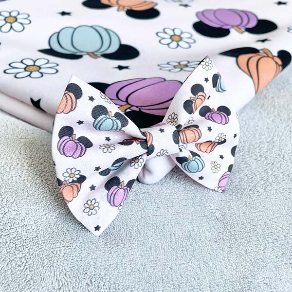 Pumpkin Mice Dog Bow Tie