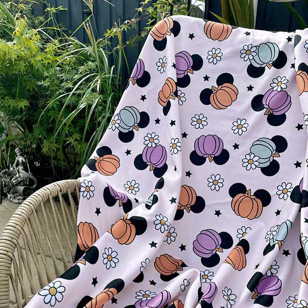 You & Pup Pumpkin Mice Blanket