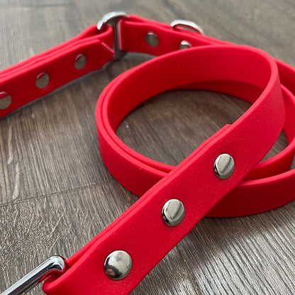 Red Waterproof Dog Lead