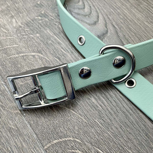 Sage Green Waterproof Dog Collar