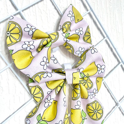 Simply the Zest Lemon Dog Bow Tie and Sailor Bow