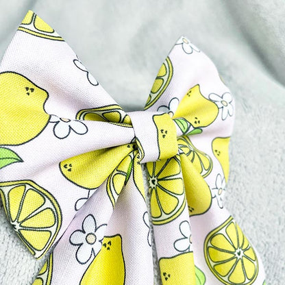 Simply the Zest Lemon Dog Bow Tie and Sailor Bow