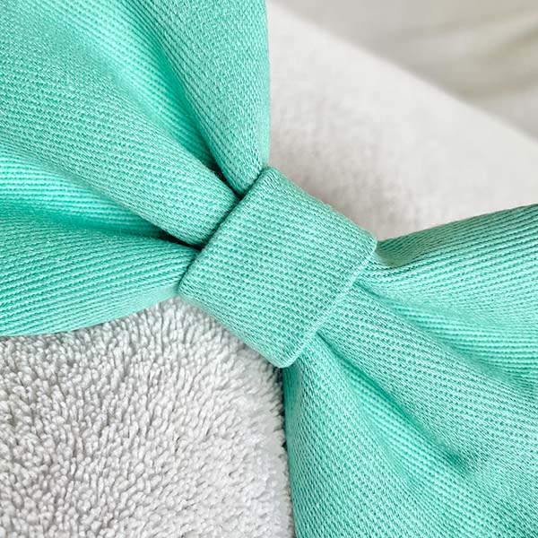 Spearmint Green Denim Dog Bow Tie