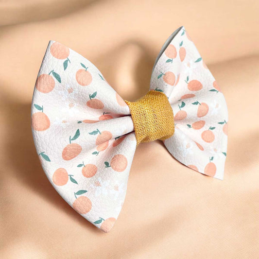 Squeeze the Day Leatherette Dog Bow Tie