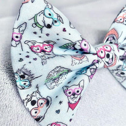 Style It Ralph Pale Blue Dog Bow Tie