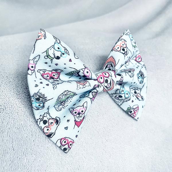 Style It Ralph Pale Blue Dog Bow Tie