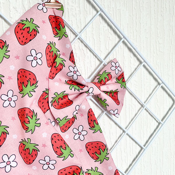 Sweet as a Berry Strawberry Dog Bow Tie and Sailor Bow