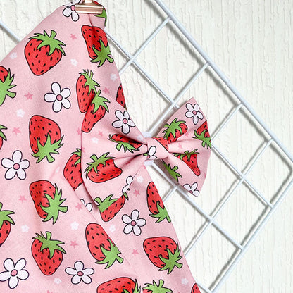 Sweet as a Berry Strawberry Dog Bow Tie and Sailor Bow