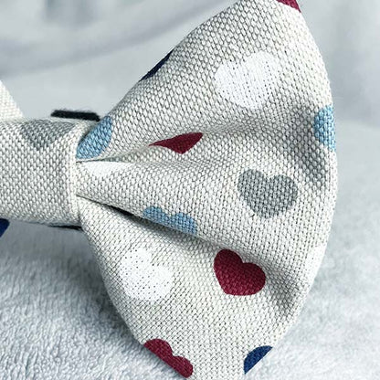 True Love Blue Dog Bow Tie