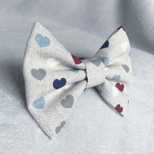 True Love Blue Dog Bow Tie