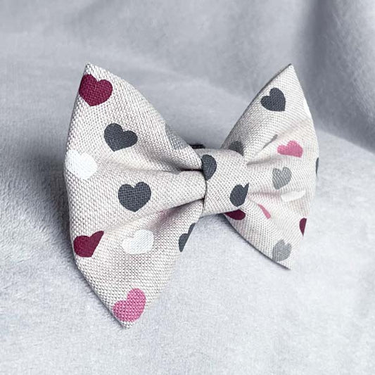 True Love Pink Dog Bow Tie