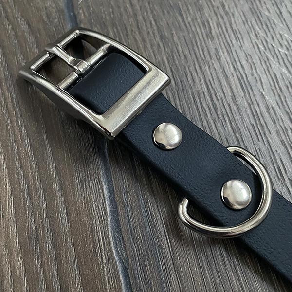 Black Waterproof Dog Collar