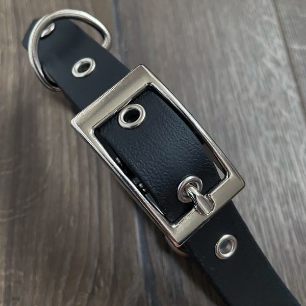 Black Waterproof Dog Collar