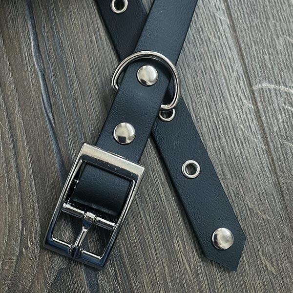 Black Waterproof Dog Collar