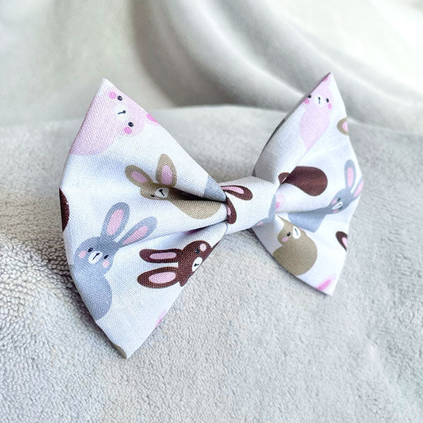 Bunny Fun Dog Bow Tie