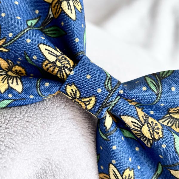 Dancing with Daffodils Dog Bow Tie