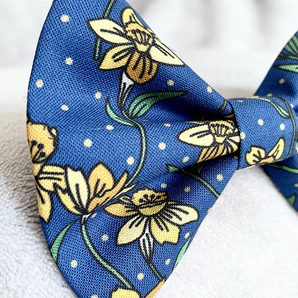 Dancing with Daffodils Dog Bow Tie