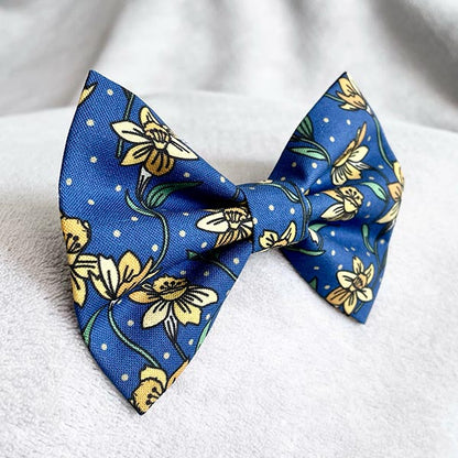 Dancing with Daffodils Dog Bow Tie