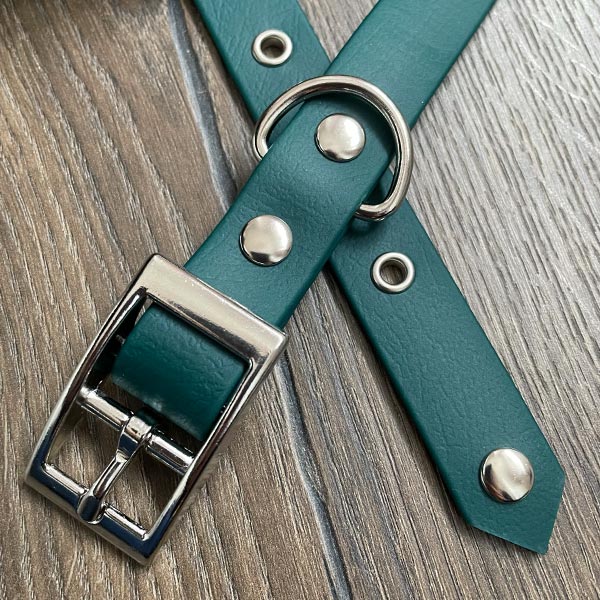 Forest Green Waterproof Dog Collar