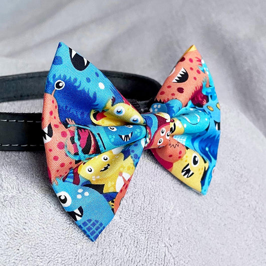 Friendly Aliens Dog Bow Tie