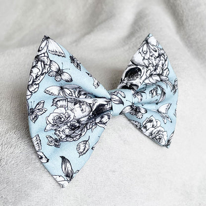 Gothic Florals Dog Bow Tie