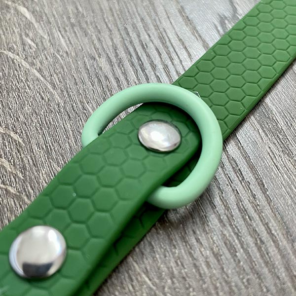 Green Pastel Hex Waterproof Dog Collar