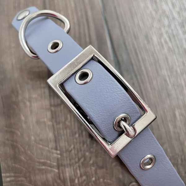 Grey Waterproof Dog Collar