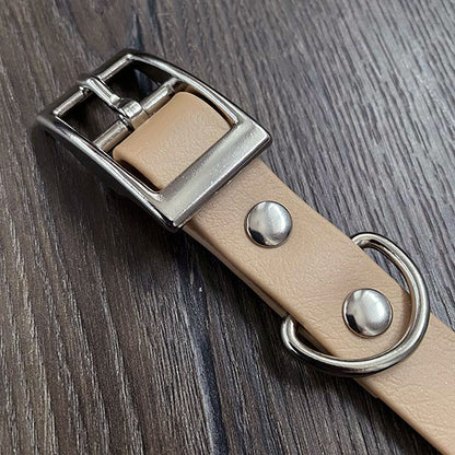 Light Gold Waterproof Dog Collar