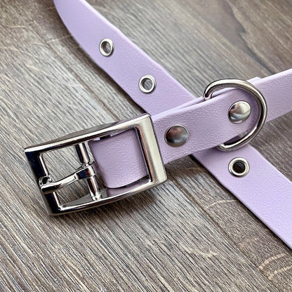 Lilac Waterproof Dog Collar