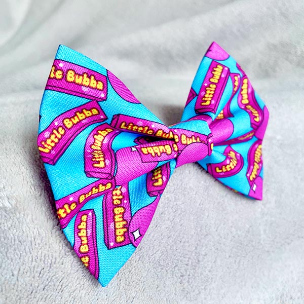 Little Hubba Bubba Bow Tie, Blue & Pink Bubblegum – Roxy's Threads