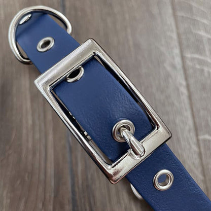 Navy Blue Waterproof Dog Collar