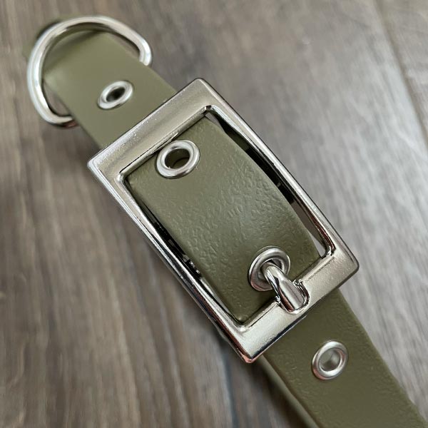 Olive Green Waterproof Dog Collar