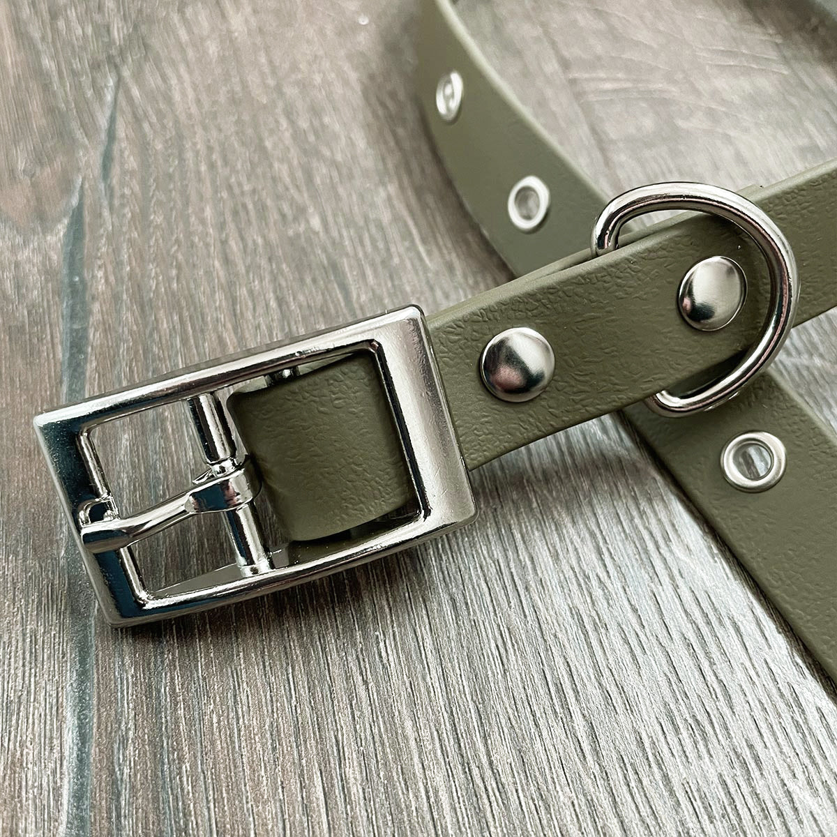 Olive Green Waterproof Dog Collar