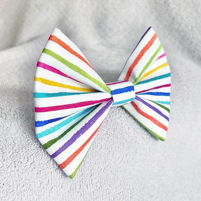 Stripe Up Your Life Dog Bow Tie