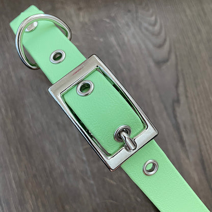 Pastel Green Waterproof Dog Collar