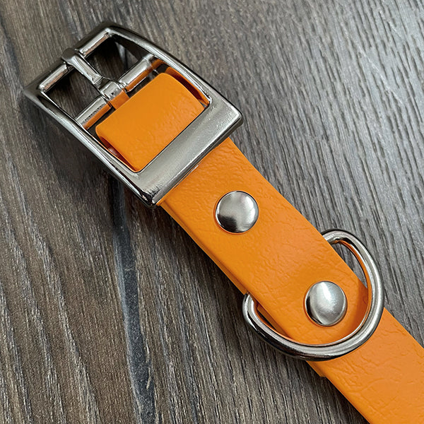 Orange Waterproof Dog Collar